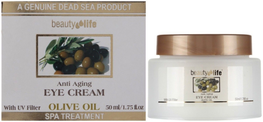 Krem anti-aging do skóry wokół oczu z oliwą - Aroma Dead Sea Anti Aging Eye Cream Olive Oil — Zdjęcie N1