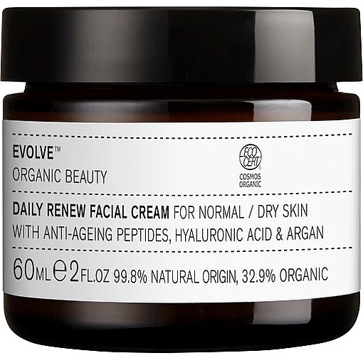 Krem do twarzy - Evolve Organic Beauty Daily Renew Facial Cream — Zdjęcie N2