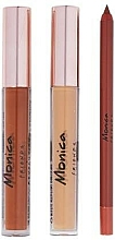 Zestaw - Makeup Revolution X Friends Monica Lip Kit (lip/pen/1g + lip/gloss/2x3ml) — Zdjęcie N2