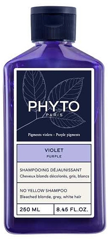 Szampon neutralizujący żółknięcie - Phyto Purple No Yellow Shampoo — Zdjęcie N1