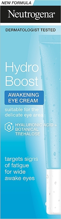 Nawilżający żel-krem do skóry wokół oczu - Neutrogena Hydro Boost Eye Awakening Gel Cream — Zdjęcie N2