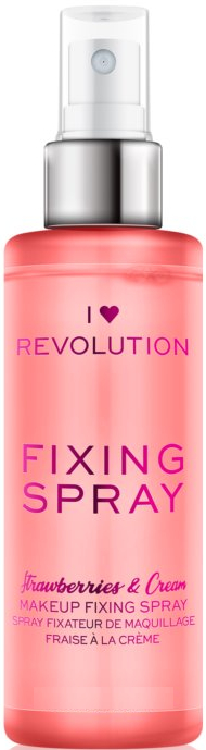 Utrwalacz makijażu w sprayu - I Heart Revolution Fixing Spray Strawberries & Cream