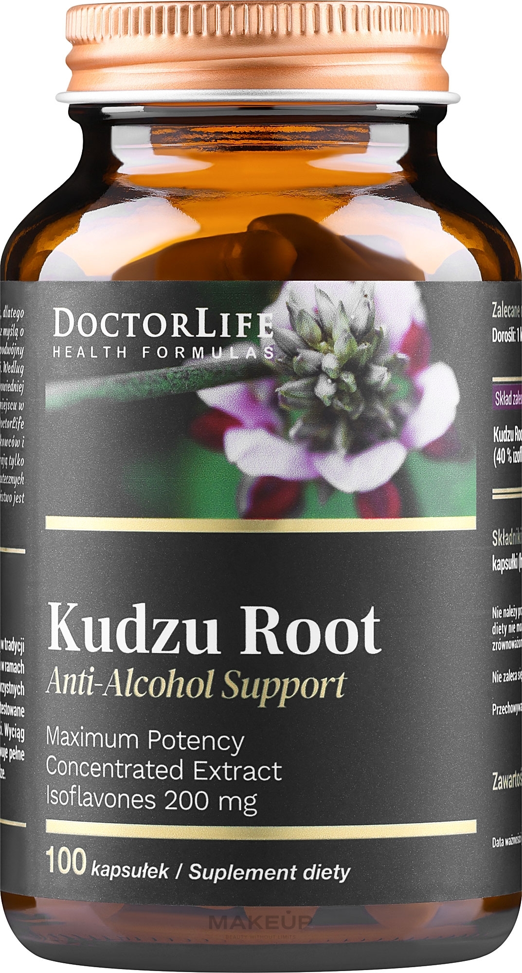 Suplement diety Korzeń Kudzu - Doctor Life Kudzu Root 500 mg — Zdjęcie 100 szt.