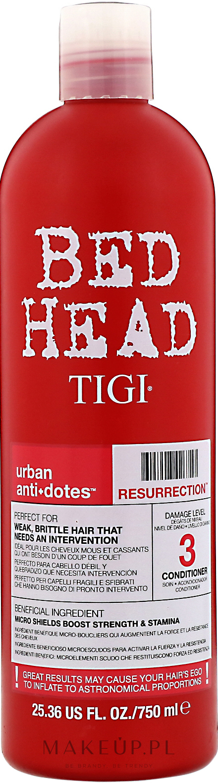 Szampon wzmacniający do słabych i łamliwych włosów - Tigi Bed Head Urban Antidotes Resurrection Shampoo — Zdjęcie 750 ml