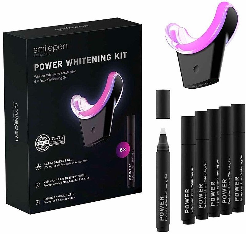 Zestaw do wybielania zębów - SwissWhite Smilepen Power Whitening Kit — Zdjęcie N1