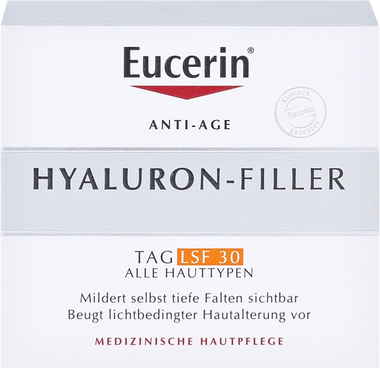 Przeciwstarzeniowy krem do twarzy na dzień SPF 30 - Eucerin Hyaluron-Filler Cream — Zdjęcie N3