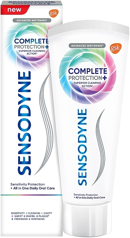 Pasta do zębów Kompleksowa ochrona+ - Sensodyne Complete Protection+ Toothpaste