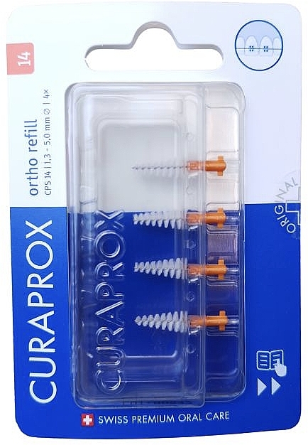 Szczoteczki międzyzębowe CPS 14 Ortho Refill, 1.3-5 mm - Curaprox — Zdjęcie N1