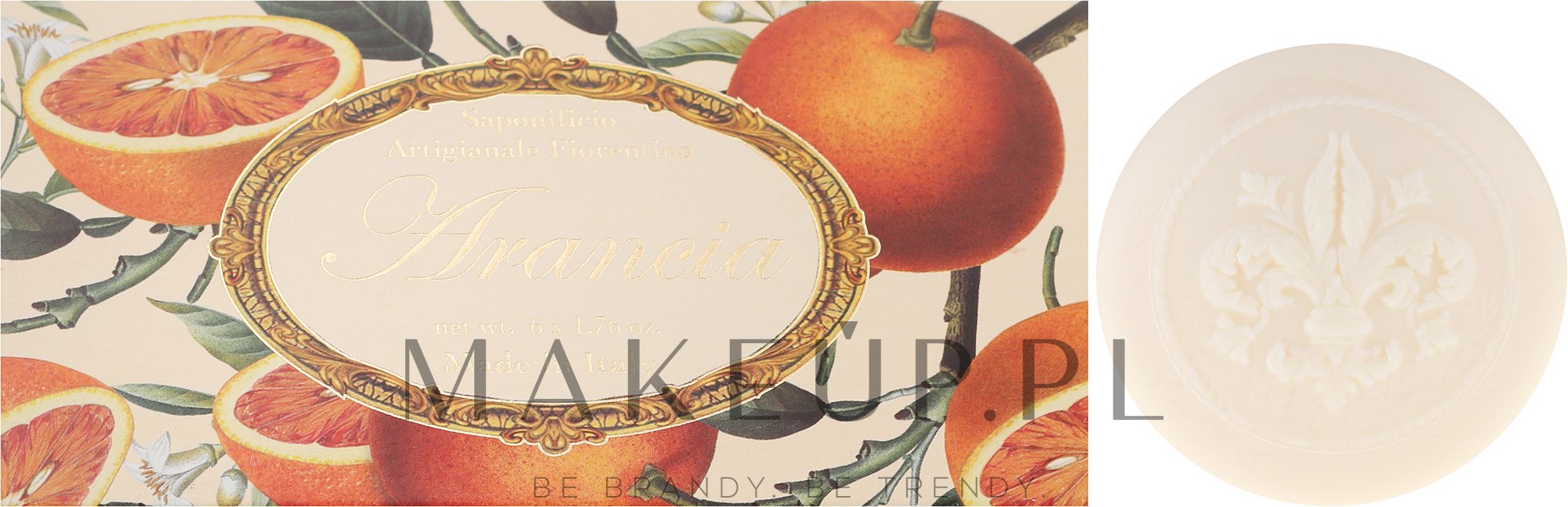Zestaw mydeł w kostce Pomarańcza - Saponificio Artigianale Fiorentino Orange (6 x soap 50 g) — Zdjęcie 6 x 50 g
