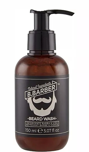 Szampon do brody i wąsów - B.Barber Beard Wash With Pump — Zdjęcie N1