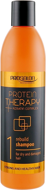 PRZECENA! Odbudowujący szampon do włosów suchych i zniszczonych - Prosalon Protein Therapy + Keratin Complex * — Zdjęcie N1