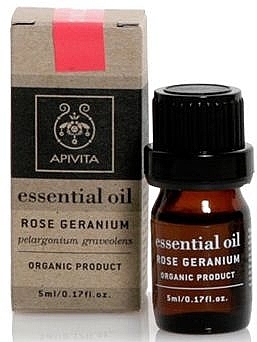 PRZECENA! Olejek geraniowy - Apivita Aromatherapy Organic Geranium Oil * — Zdjęcie N1