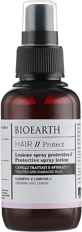 Spray chroniący zniszczone włosy - Bioearth Hair Protective Spray-Lotion