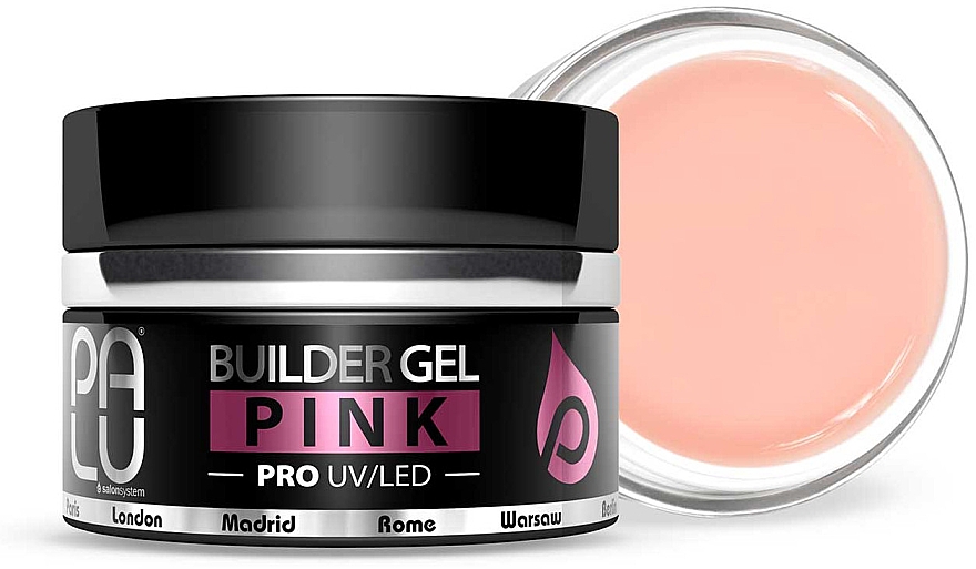 Żel budujący do paznokci, różowy - Palu Builder Gel Pink — Zdjęcie N2