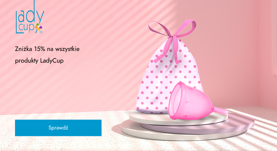 Zniżka 15% na wszystkie produkty LadyCup. Ceny podane na stronie uwzględniają rabat.