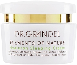 Hialuronowy krem na noc do twarzy - Dr. Grandel Elements of Nature Hyaluron Sleeping Cream  — Zdjęcie N1