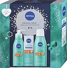 Zestaw - Nivea Derma Skin (exf/40ml + wash/gel/150ml + toner/200ml) — Zdjęcie N1