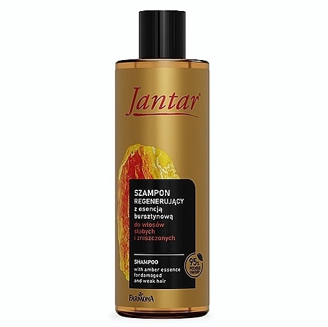 Szampon do włosów słabych i zniszczonych - Farmona Jantar Regenerating Shampoo with Amber Essence — Zdjęcie N1
