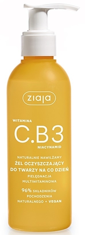 Żel oczyszczający do twarzy na co dzień - Ziaja Vitamin C.B3 Niacinamide