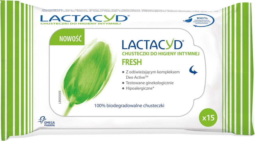 Chusteczki do higieny intymnej - Lactacyd Fresh Intimate Wipes