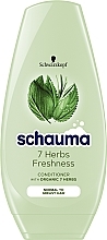 Odżywka do włosów przetłuszczających się i normalnych - Schwarzkopf Schauma 7 Herbs Conditioner — Zdjęcie N3