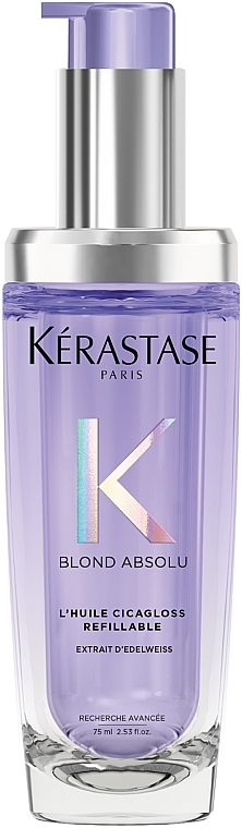 Nawilżający olejek do włosów - Kerastase Blond Absolu Cicagloss Hydrating Oil Concentrate Refillable — Zdjęcie N1