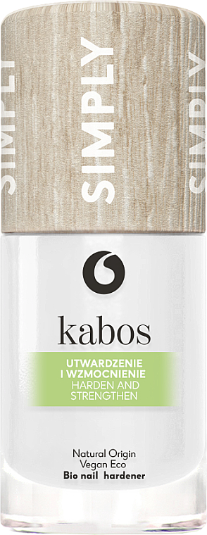 Utwardzająca odżywka wzmacniająca do paznokci - Kabos Simply Bio Nail Hardener — Zdjęcie N1