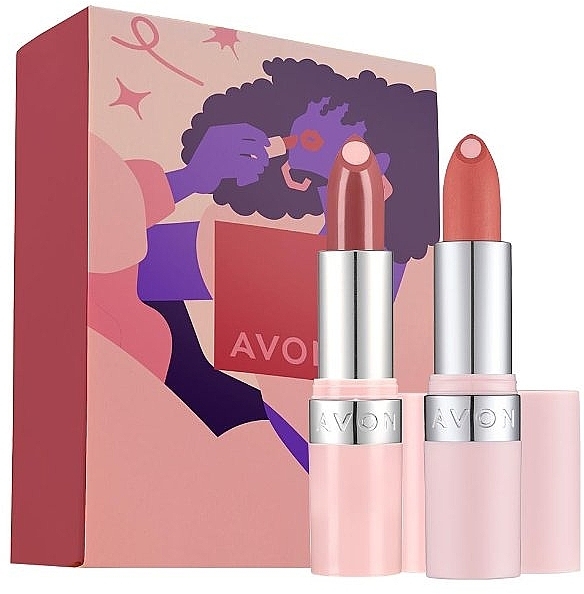 Zestaw - Avon Hydramatic (lipstick/2x3,6g) — Zdjęcie N1