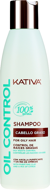 Szampon do włosów przetłuszczających się - Kativa Oil Control Shampoo — Zdjęcie N1