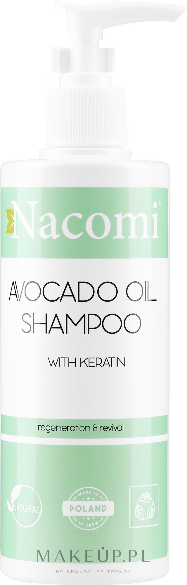 Szampon do włosów z olejem z awokado - Nacomi Natural — Zdjęcie 250 ml