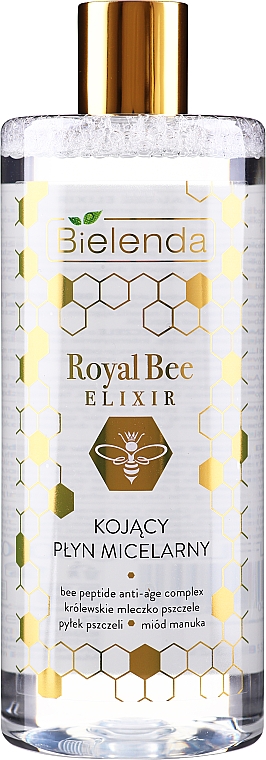 Kojący płyn micelarny do demakijażu cery dojrzałej - Bielenda Royal Bee Elixir