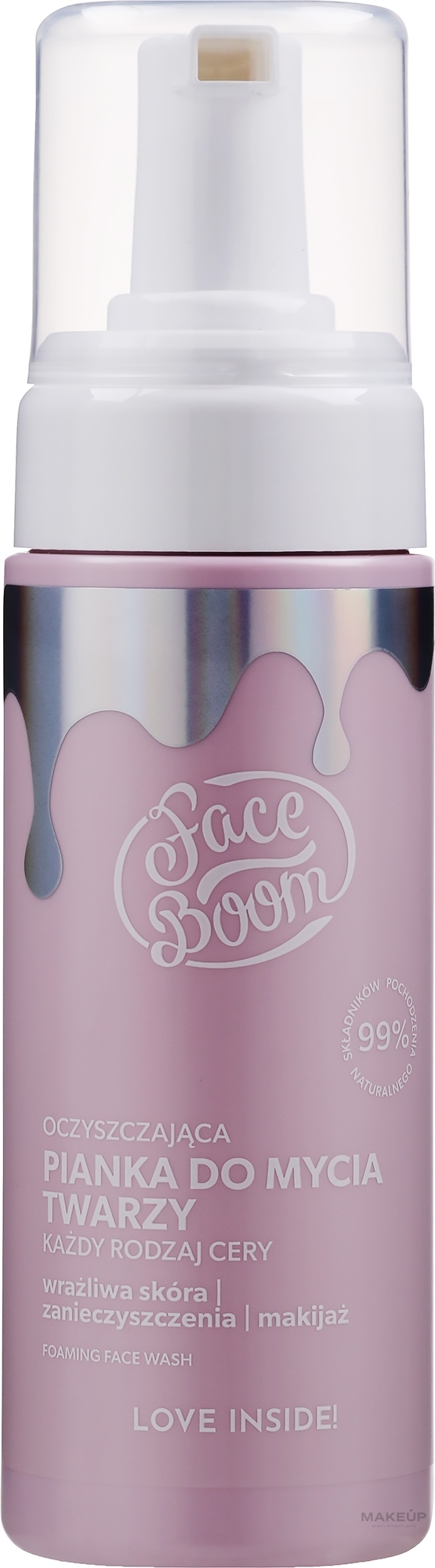 PRZECENA! Oczyszczająca pianka do mycia twarzy - BodyBoom FaceBoom * — Zdjęcie 150 ml