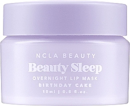 Maska do ust na noc - NCLA Beauty Beauty Sleep Overnight Lip Mask Birthday Cake — Zdjęcie N1