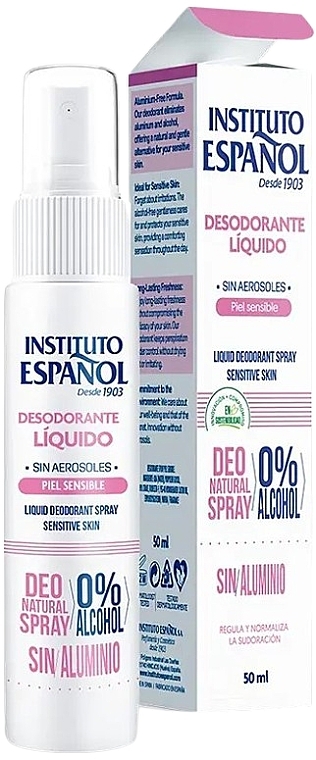 Dezodorant do skóry wrażliwej - Instituto Espanol Liquid Deodorant Sensitive Skin — Zdjęcie N1