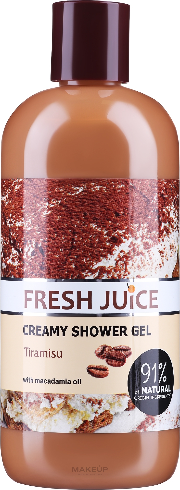 Kremowy żel pod prysznic Tiramisu - Fresh Juice Tiramisu Creamy Shower Gel — Zdjęcie 500 ml