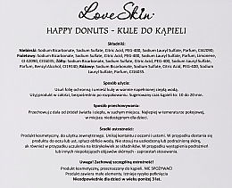 Zestaw aromatycznych bomb do kąpieli - Love Skin Happy Donuts (bath bombs/4x60g) — Zdjęcie N5