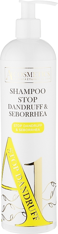 Szampon przeciwłupieżowy do włosów tłustych - A1 Cosmetics Stop Dandruff & Seborrhea — Zdjęcie N1