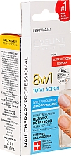 PRZECENA! Preparat do regeneracji paznokci 8 w 1 - Eveline Cosmetics Nail Therapy Total Action 8 in 1 * — Zdjęcie N1