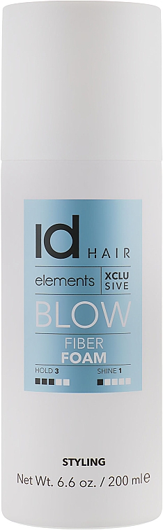 Pianka z włóknami do suszenia - idHair Elements Xclusive Fiber Foam — Zdjęcie N1