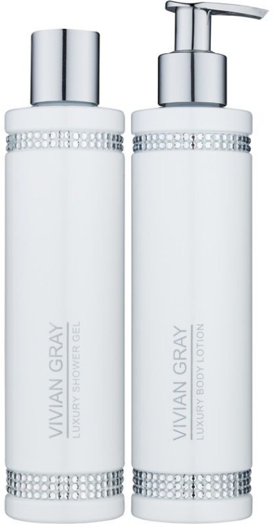 Zestaw - Vivian Gray White Crystals Set (sh/gel/250ml + b/lot/250ml) — Zdjęcie N2