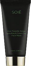 Kup Maseczka do twarzy ze spiruliną i zieloną herbatą - Soie Your Favorite Detox Spirulina & Green Tea Face Mask