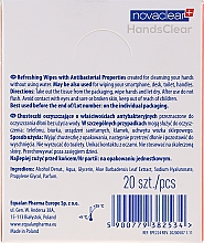Oczyszczające chusteczki antybakteryjne - Novaclear Hands Clear Refreshing Wipe With Antibacterial Properties — Zdjęcie N2