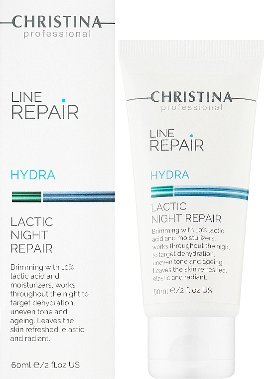 Krem do twarzy Nocna regeneracja, z kwasem mlekowym - Christina Line Repair Hydra Lactic Night Repair — Zdjęcie N2