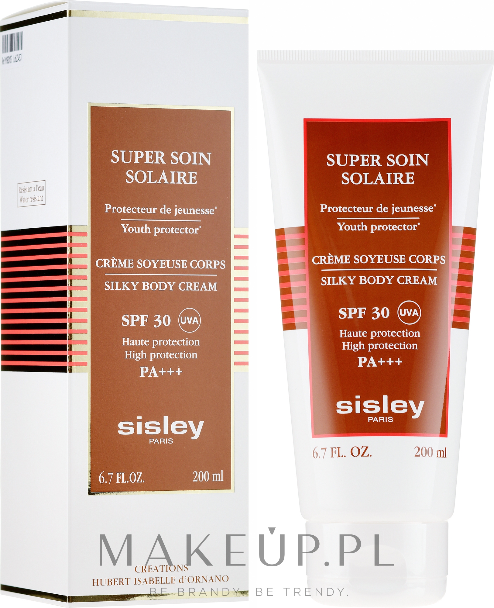 Przeciwsłoneczny jedwabny krem do ciała - Sisley Super Soin Solaire Silky Body Cream SPF 30 — Zdjęcie 200 ml