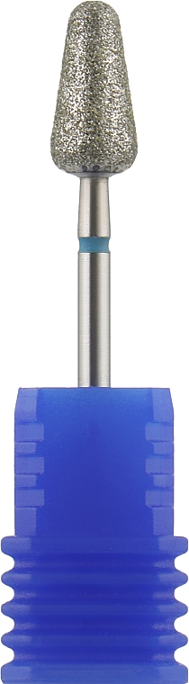 Frez diamentowy 6 mm, zaokrąglony, niebieski - Head The Beauty Tools — Zdjęcie N1