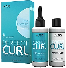 Zestaw - Affinage Salon Professional Perfect Curl Perm + Fix (neitraliser/100ml+hair/lot/100ml) — Zdjęcie N1