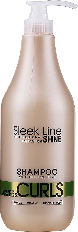Szampon do włosów falowanych - Stapiz Sleek Line Waves & Curles Shampoo — Zdjęcie N3