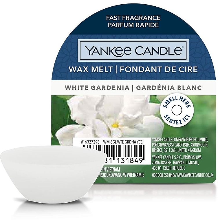 Wosk aromatyczny - Yankee Candle Wax Melt White Gardenia — Zdjęcie N1