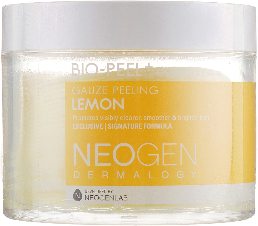 Peeling oczyszczający w krążkach - Neogen Dermalogy Bio Peel Gauze Peeling Lemon — Zdjęcie N1