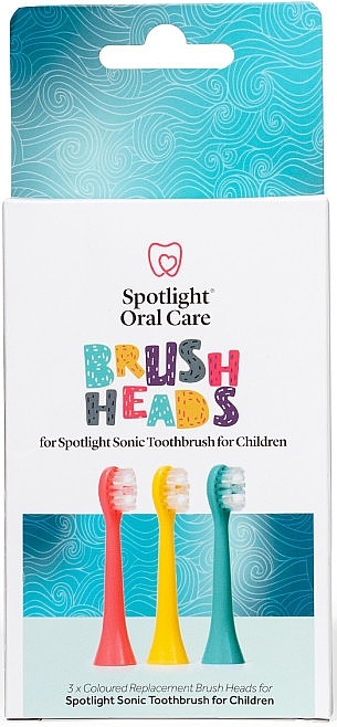 Wymienne głowice szczoteczki do elektrycznej szczoteczki do zębów dla dzieci - Spotlight Oral Care Children Sonic Toothbrush Replacement Heads — Zdjęcie N1